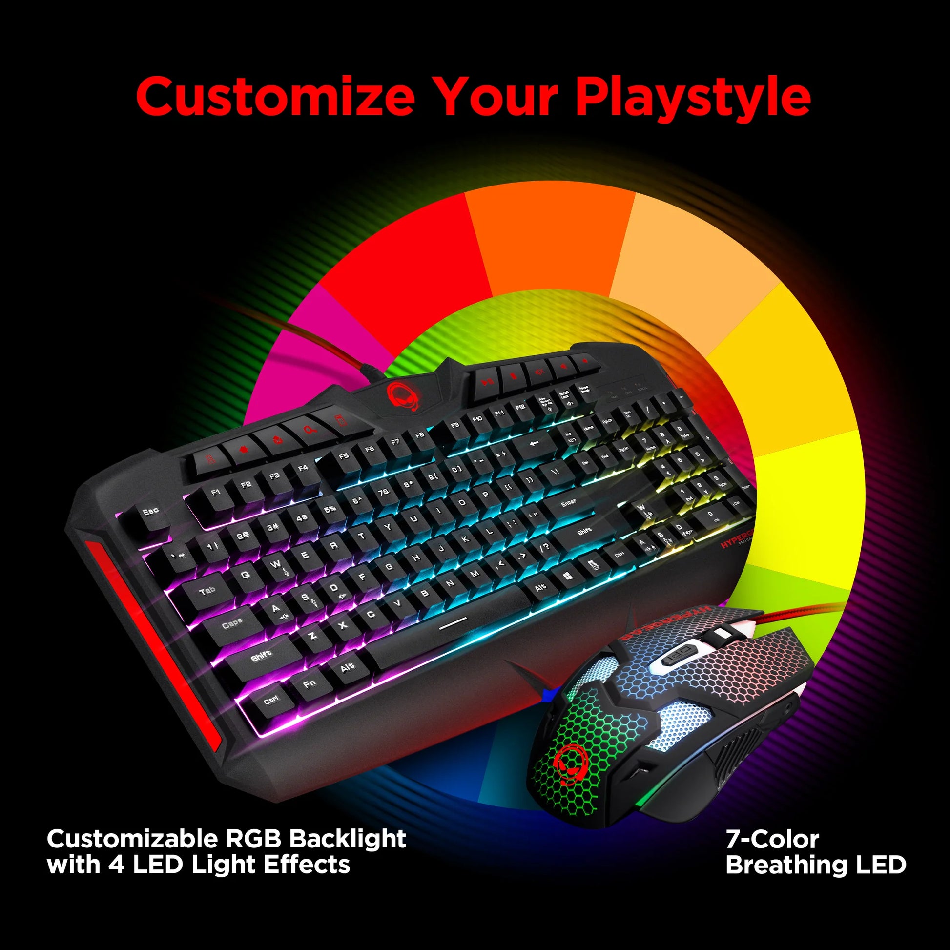 4-in-1 RGB Gaming Kit – Complete Setup for Gamers on a Budget