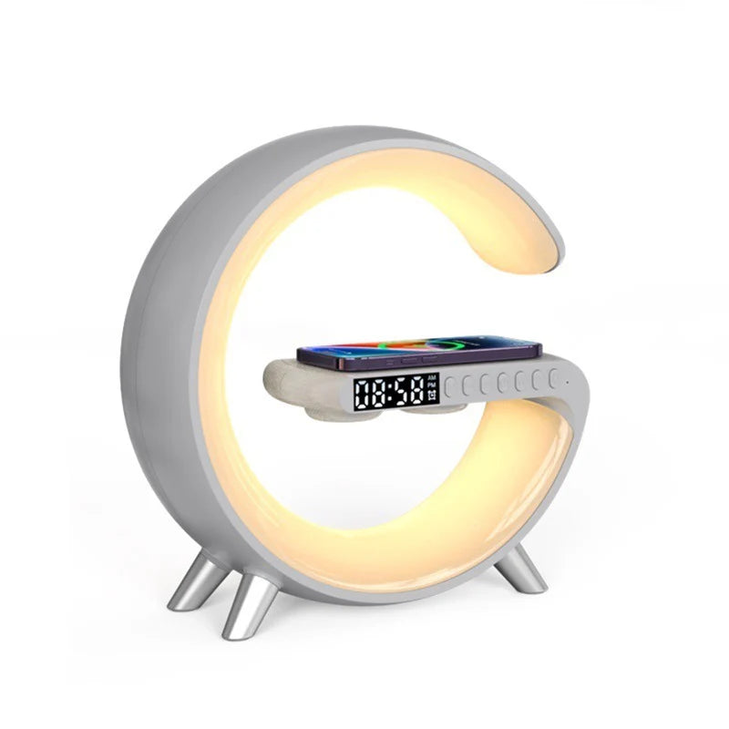 Multifunctional Wireless Charging Atmosphere LED Lamp & Bluetooth Speaker