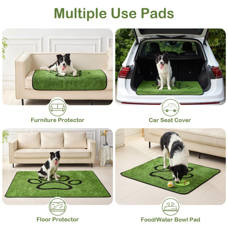 🐾 Qeils Washable Pee Pads for Dogs – 2-Pack Super Absorbent Reusable Puppy Mats
