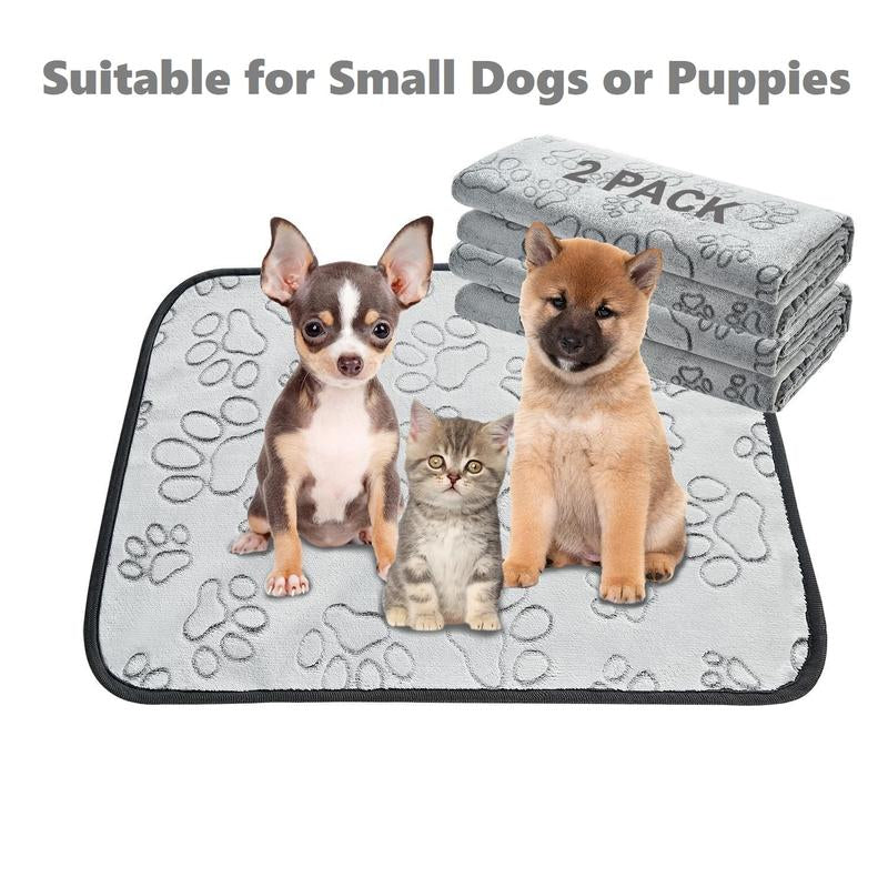 🐾 Qeils Washable Pee Pads for Dogs – 2-Pack Super Absorbent Reusable Puppy Mats