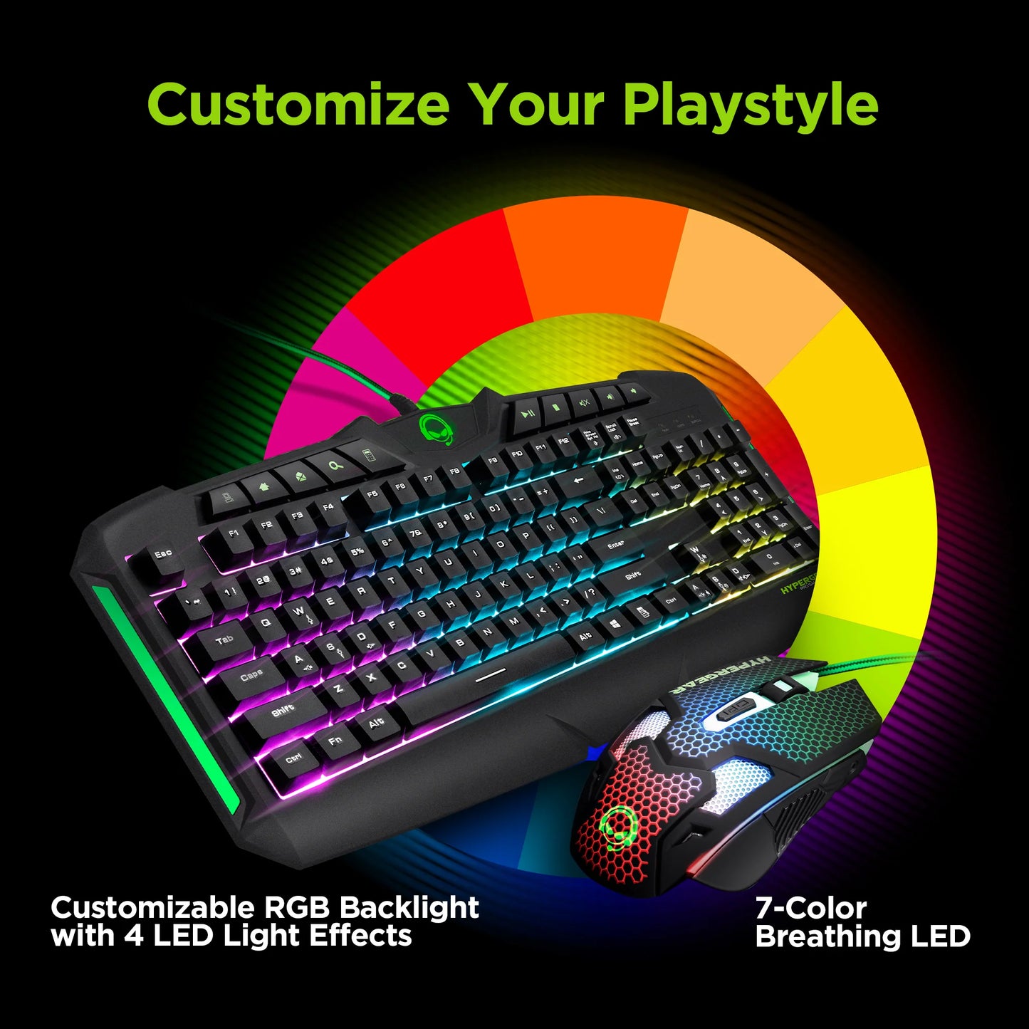 4-in-1 RGB Gaming Kit – Complete Setup for Gamers on a Budget