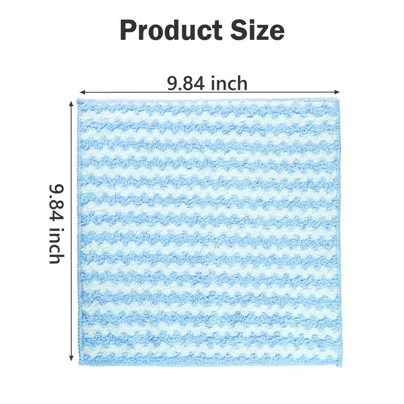 🧽 Super Absorbent Microfiber Cleaning Towels – Soft, Lint-Free Dish Cloths for Kitchen, Countertops, Windows, and Home Cleaning (10-Pack, Random Colors)