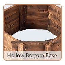 ๐ผ VINGLI Wooden Wishing Well Planter with Adjustable Bucket, Reinforced Rods โ Rustic Outdoor Yard, Patio & Garden Decor