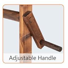 ๐ผ VINGLI Wooden Wishing Well Planter with Adjustable Bucket, Reinforced Rods โ Rustic Outdoor Yard, Patio & Garden Decor