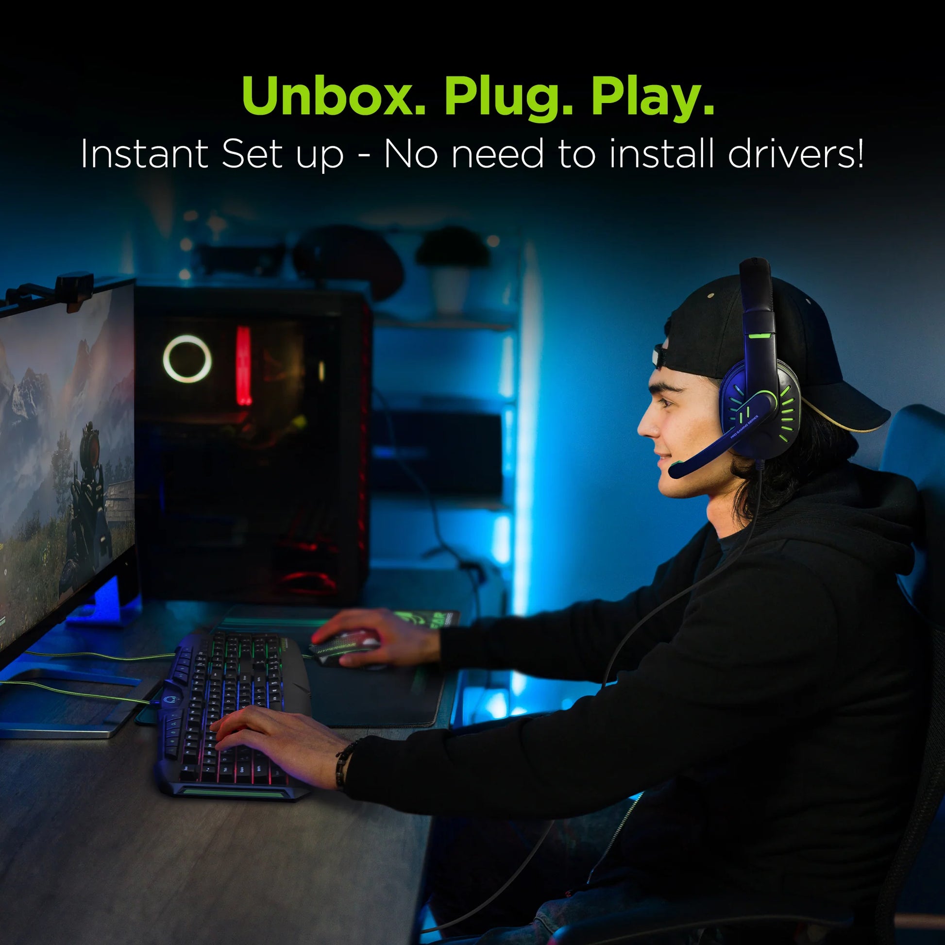 4-in-1 RGB Gaming Kit – Complete Setup for Gamers on a Budget