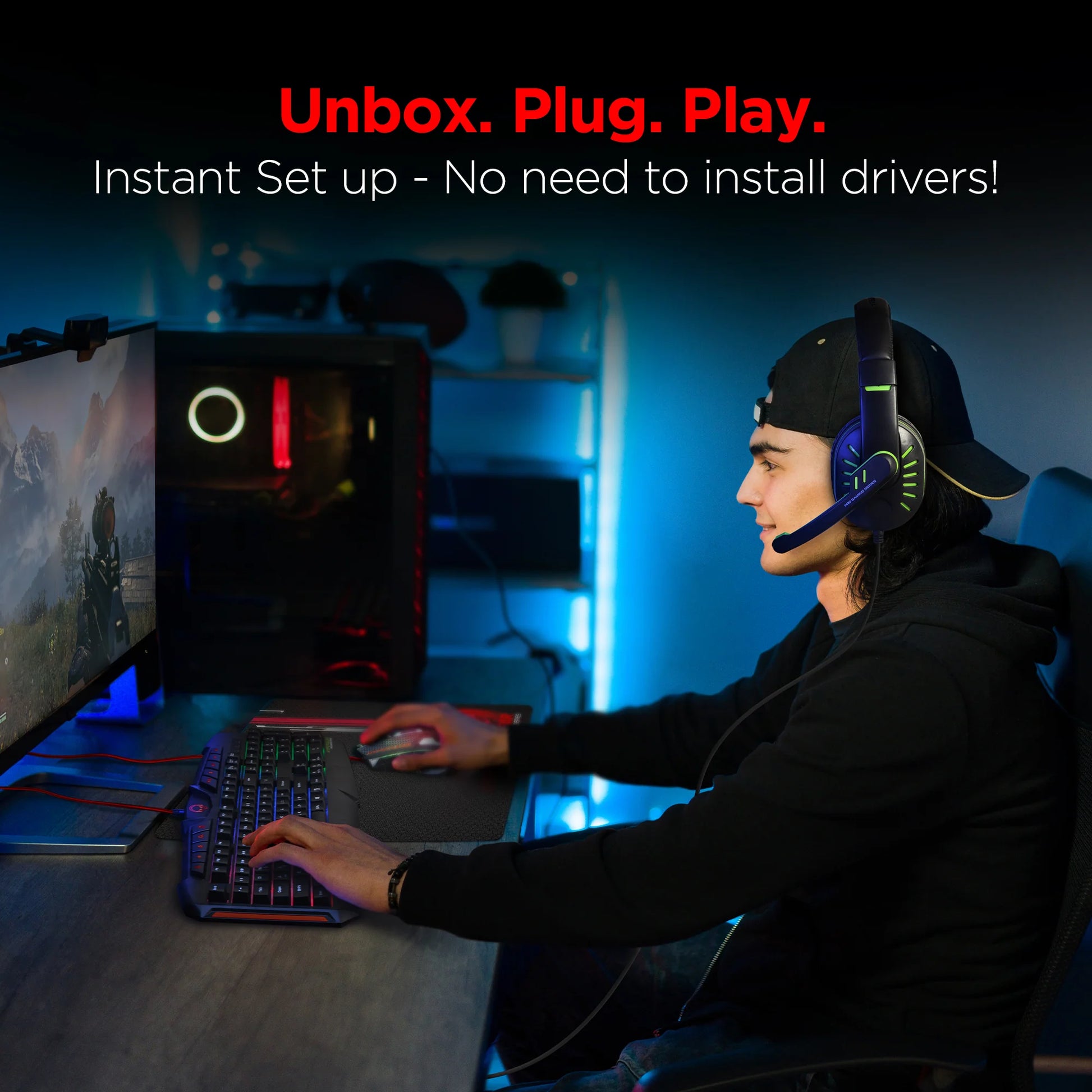 4-in-1 RGB Gaming Kit – Complete Setup for Gamers on a Budget
