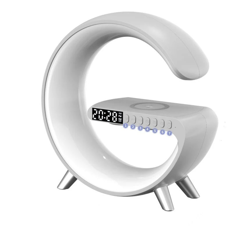 Multifunctional Wireless Charging Atmosphere LED Lamp & Bluetooth Speaker