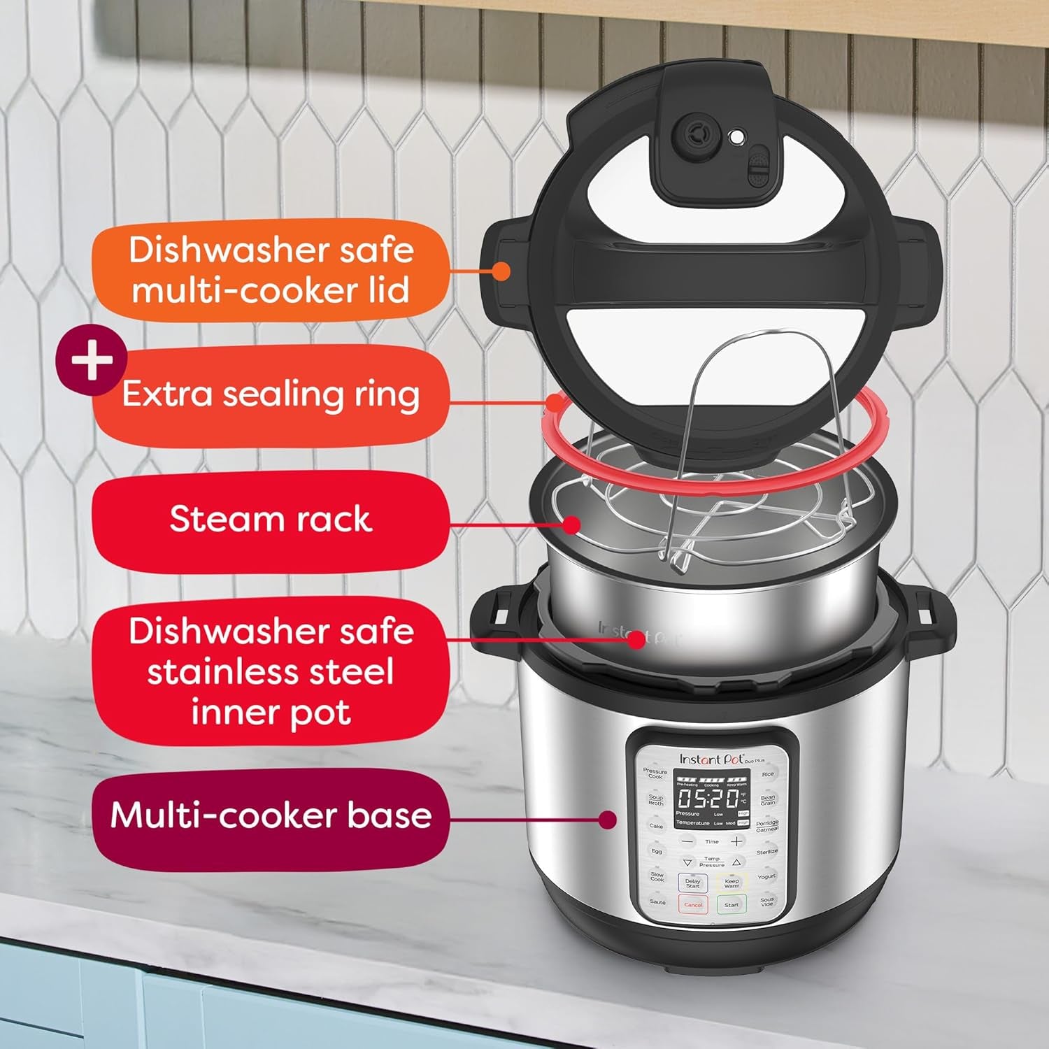 🍲 Instant Pot Duo Plus 9-in-1 Electric Multi-Cooker, 6-Quart – Pressure Cooker, Slow Cooker, Rice Cooker, Yogurt Maker, and More