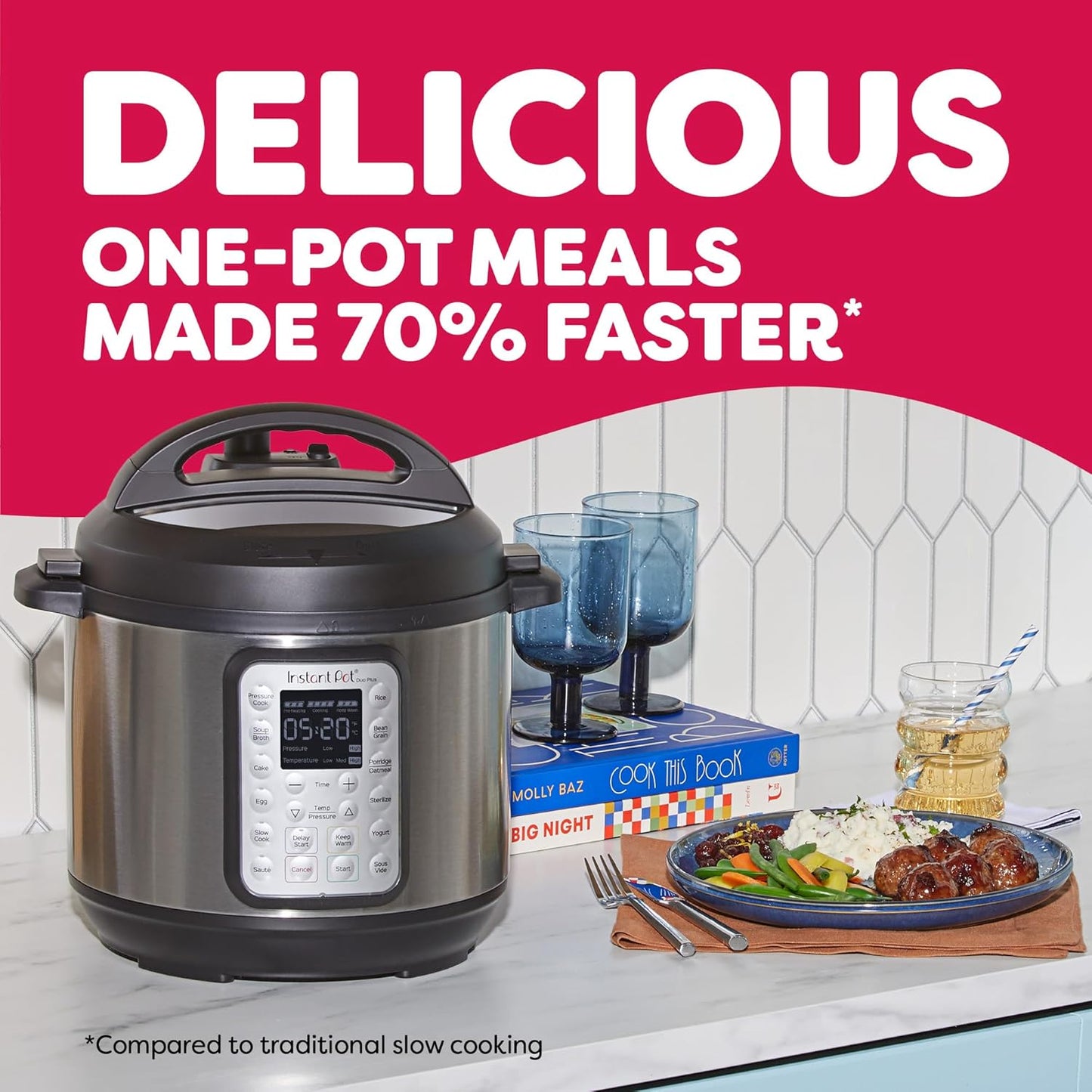 🍲 Instant Pot Duo Plus 9-in-1 Electric Multi-Cooker, 6-Quart – Pressure Cooker, Slow Cooker, Rice Cooker, Yogurt Maker, and More