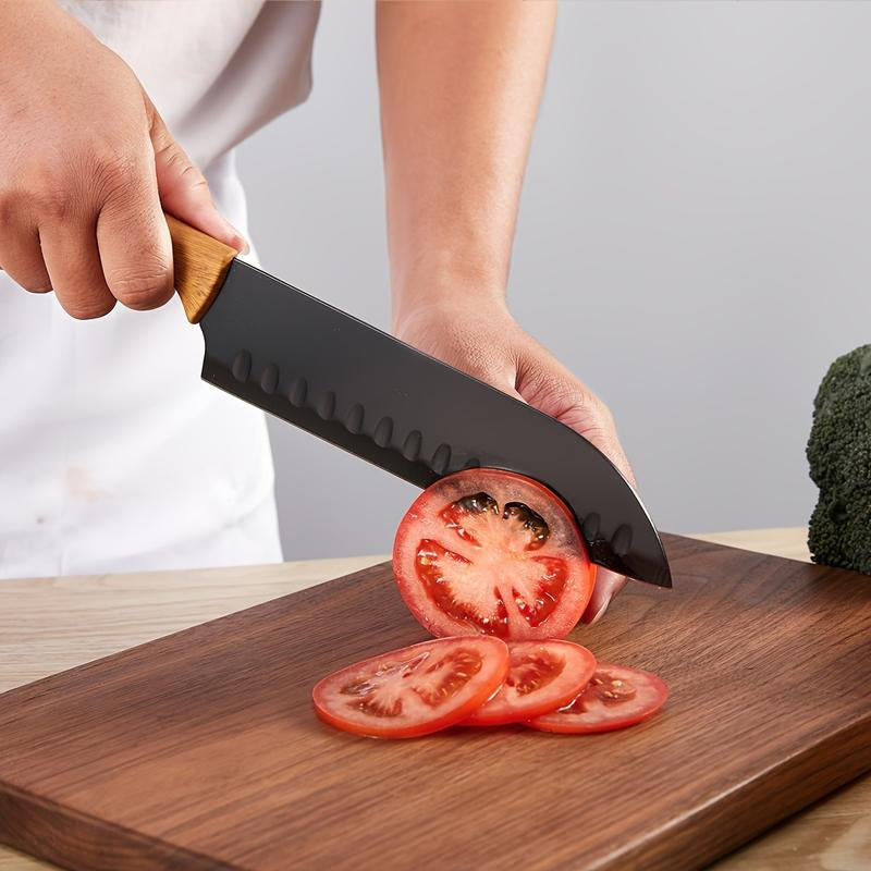 ๐ด Professional 19-Piece High Carbon Stainless Steel Kitchen Knife Set โ Non-Stick Coating, Ergonomic Handles, Rust-Resistant, Stylish Black