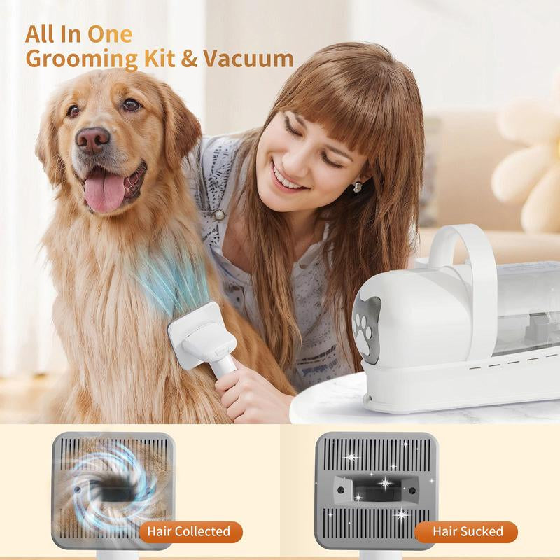 🐾 7-in-1 Pet Grooming Kit with Vacuum – Effortless Grooming, Mess-Free Home