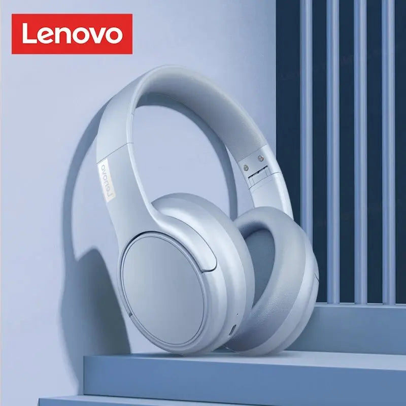 LENOVO TH20 Foldable Bluetooth Headphones 5.3 – Sport/Gaming Headset w/Mic, Hi-Fi Bass