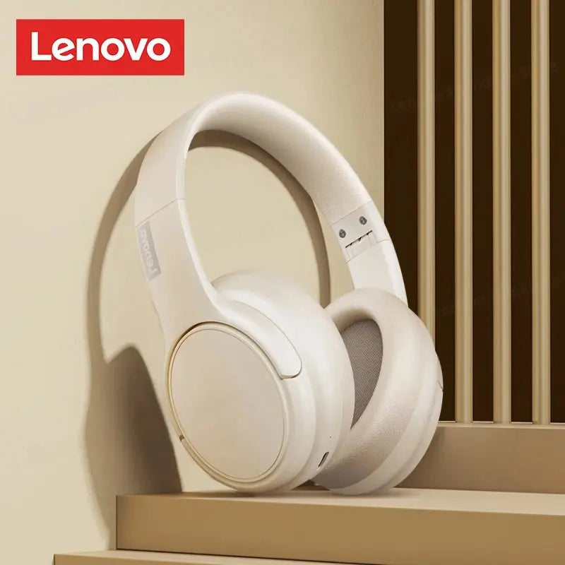 LENOVO TH20 Foldable Bluetooth Headphones 5.3 – Sport/Gaming Headset w/Mic, Hi-Fi Bass