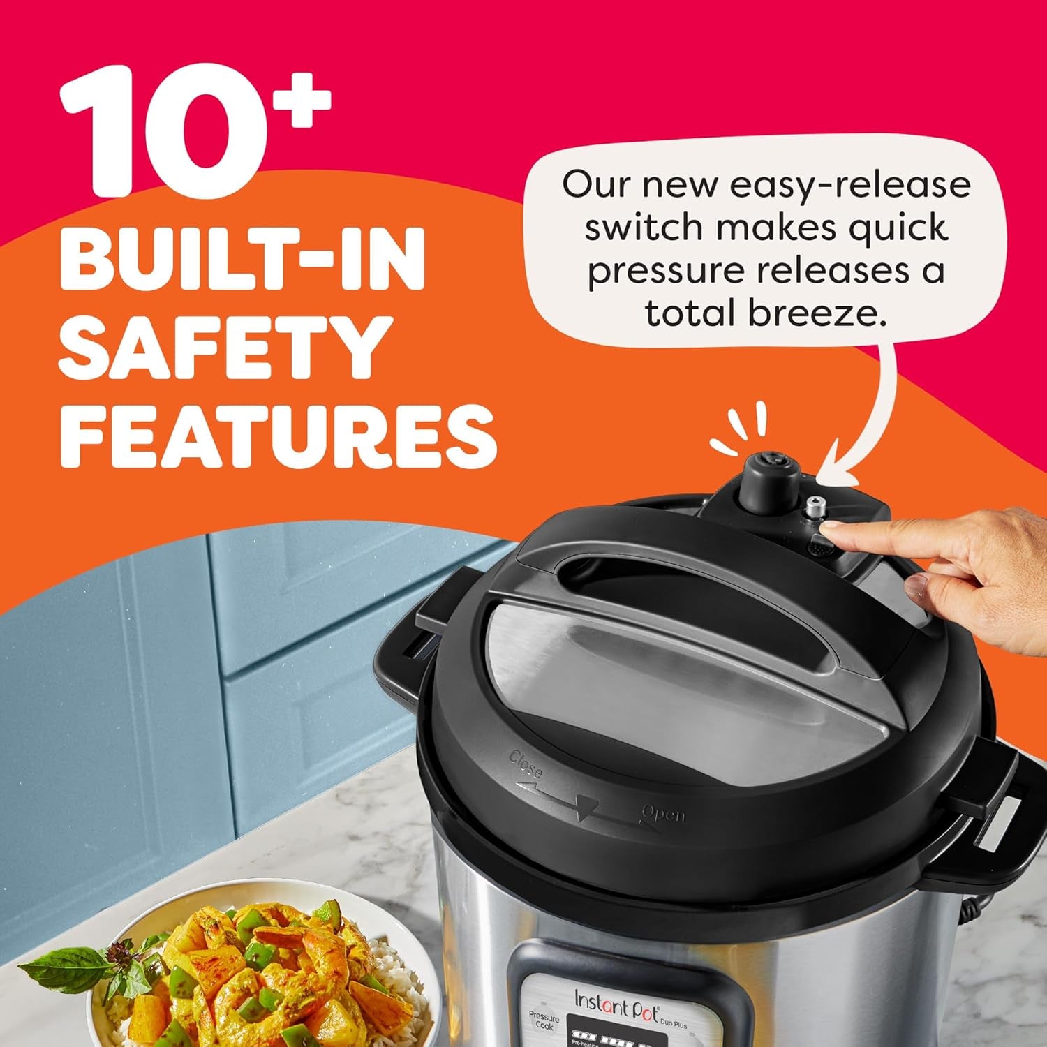 🍲 Instant Pot Duo Plus 9-in-1 Electric Multi-Cooker, 6-Quart – Pressure Cooker, Slow Cooker, Rice Cooker, Yogurt Maker, and More