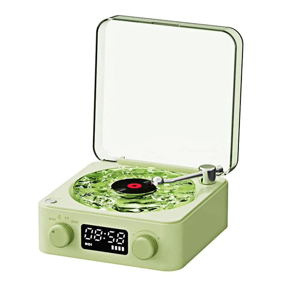 🎶 Mini Retro White Noise Bluetooth Speaker with RGB Lighting