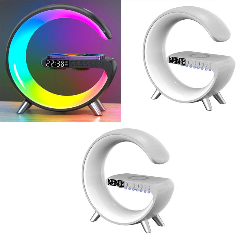 Multifunctional Wireless Charging Atmosphere LED Lamp & Bluetooth Speaker