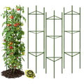 🌿 Tomato Cages for Garden, 51" Heavy-Duty Plant Support Trellis with Twist Tie for Vegetables, Flowers & Fruits