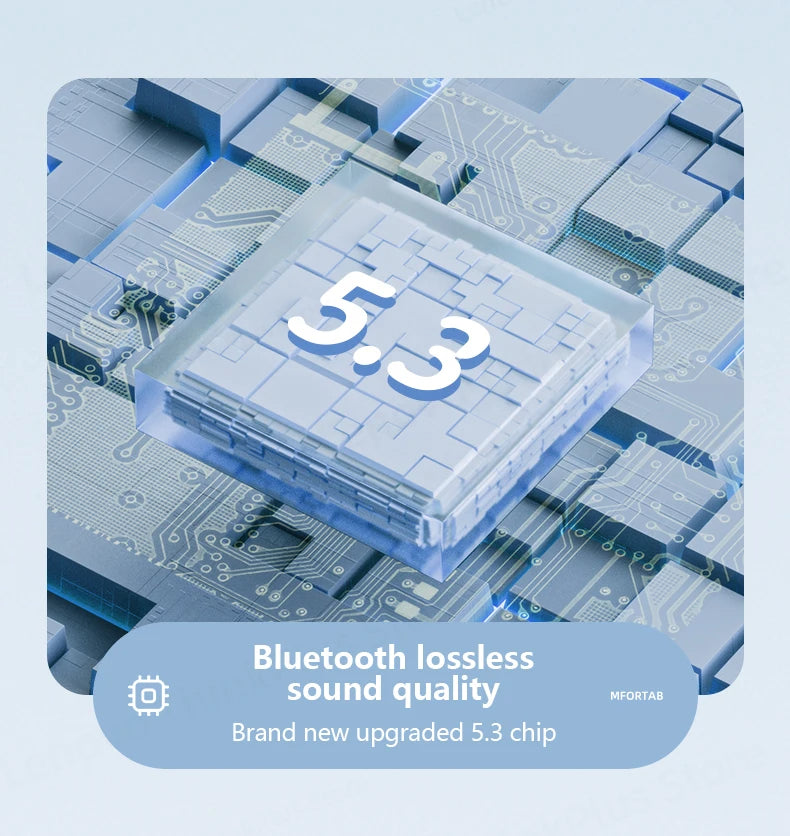 LENOVO TH20 Foldable Bluetooth Headphones 5.3 – Sport/Gaming Headset w/Mic, Hi-Fi Bass