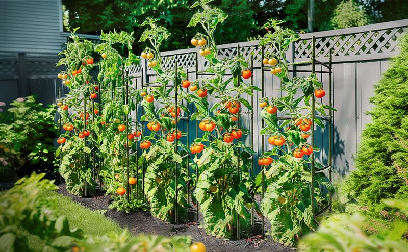 🌿 Tomato Cages for Garden, 51" Heavy-Duty Plant Support Trellis with Twist Tie for Vegetables, Flowers & Fruits