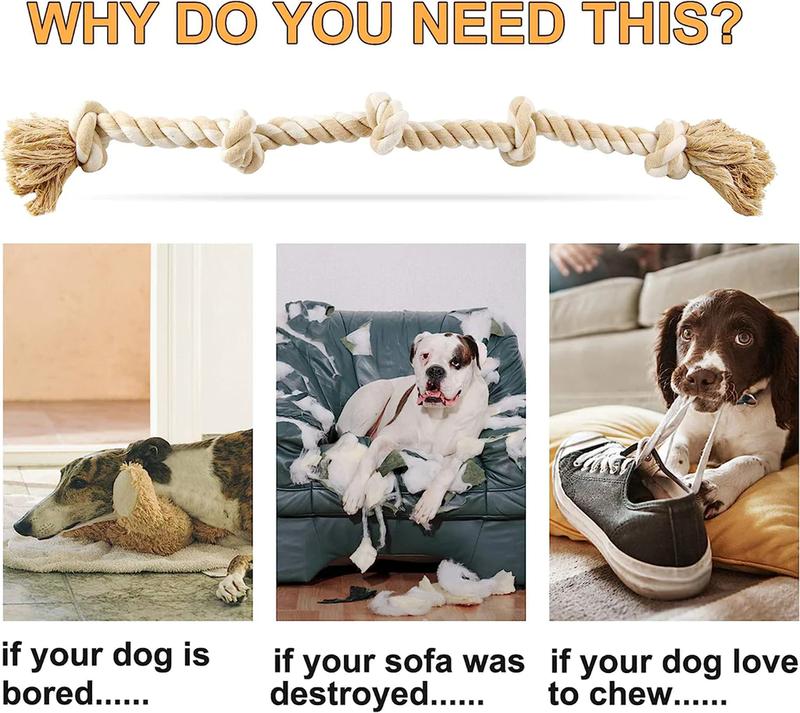 🐶 FIDA Dog Rope Toys – Tough Tug-of-War Chew Rope for Active Dogs