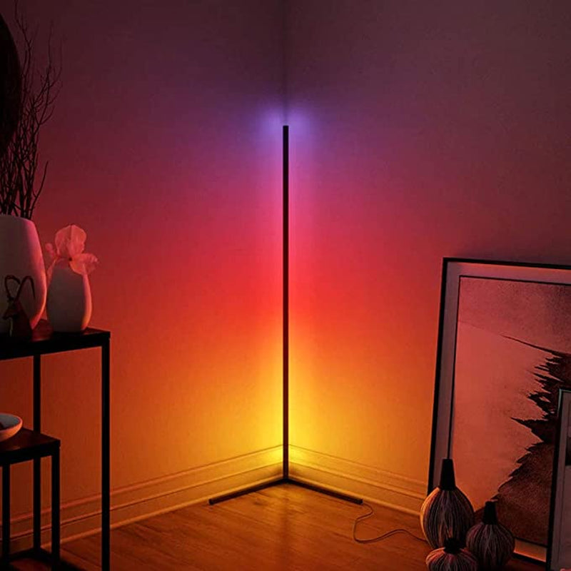 RGB Corner Floor Lamp with App Support and Music Synchronization