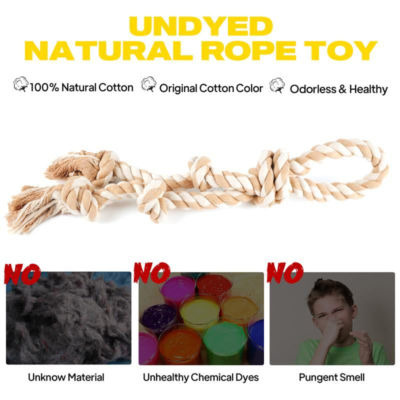 🐶 FIDA Dog Rope Toys – Tough Tug-of-War Chew Rope for Active Dogs