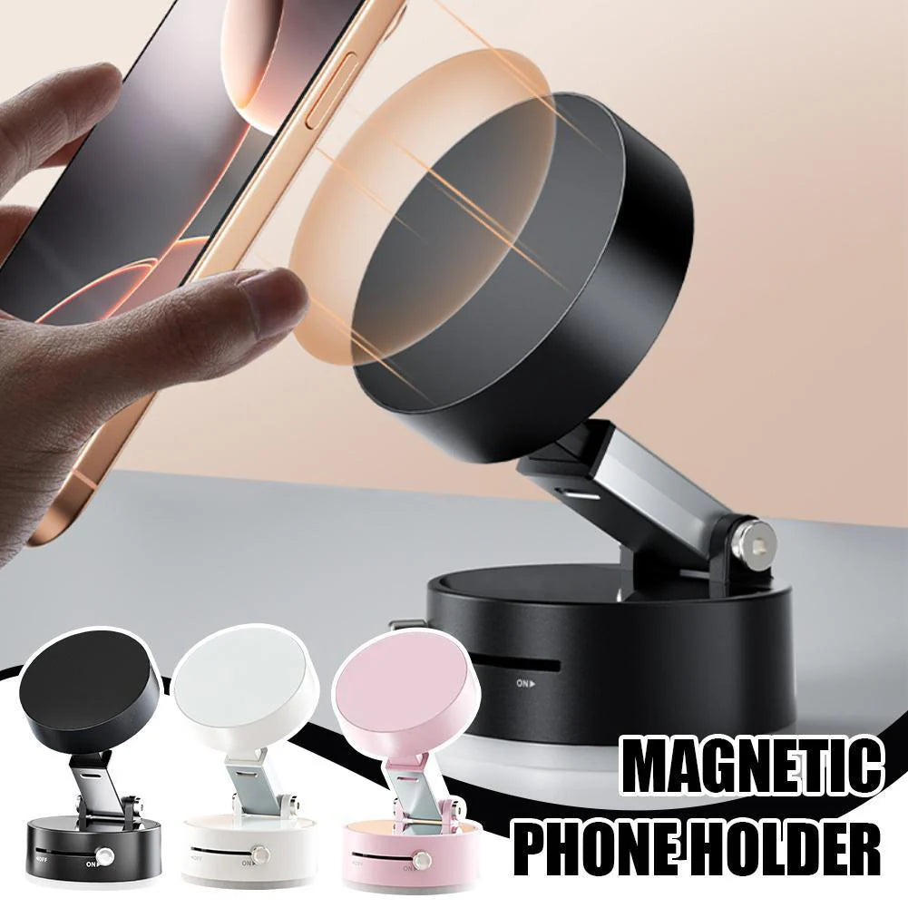 🚗 Magnetic Vacuum Car Phone Holder – Secure, Hands-Free, and Universal