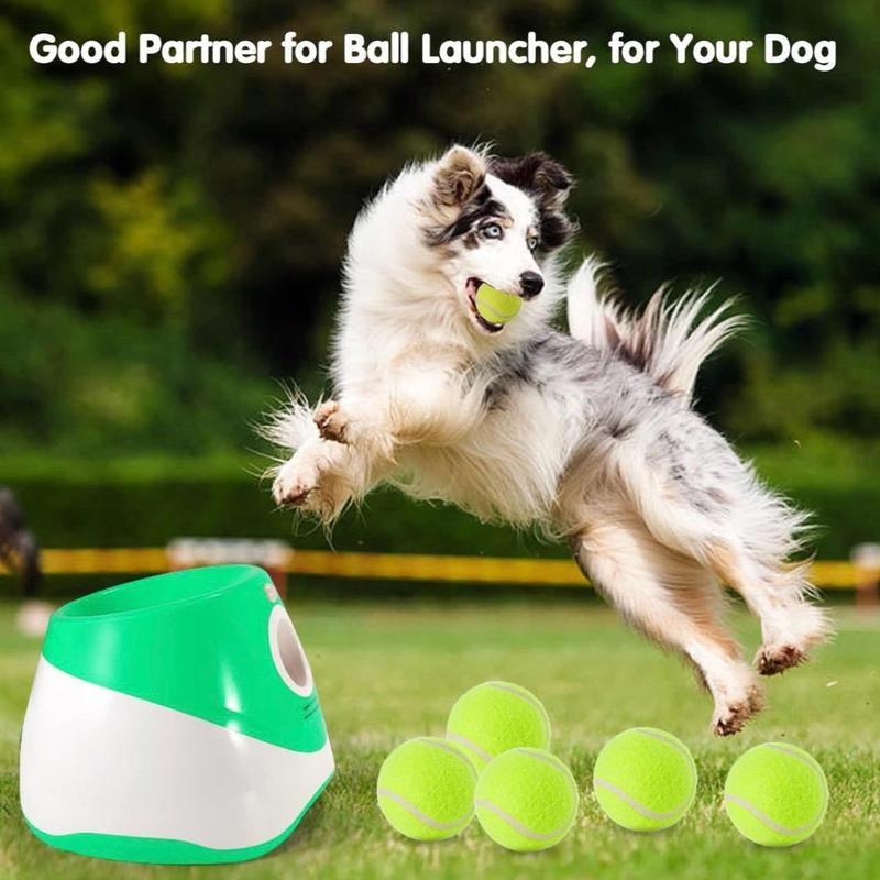 3 Mode Adjustable Pet Toy with Tennis Balls, Automatic Dog Ball Launcher & 3 Balls, Petsupplies for Indoor Outdoor Interactiveplaying