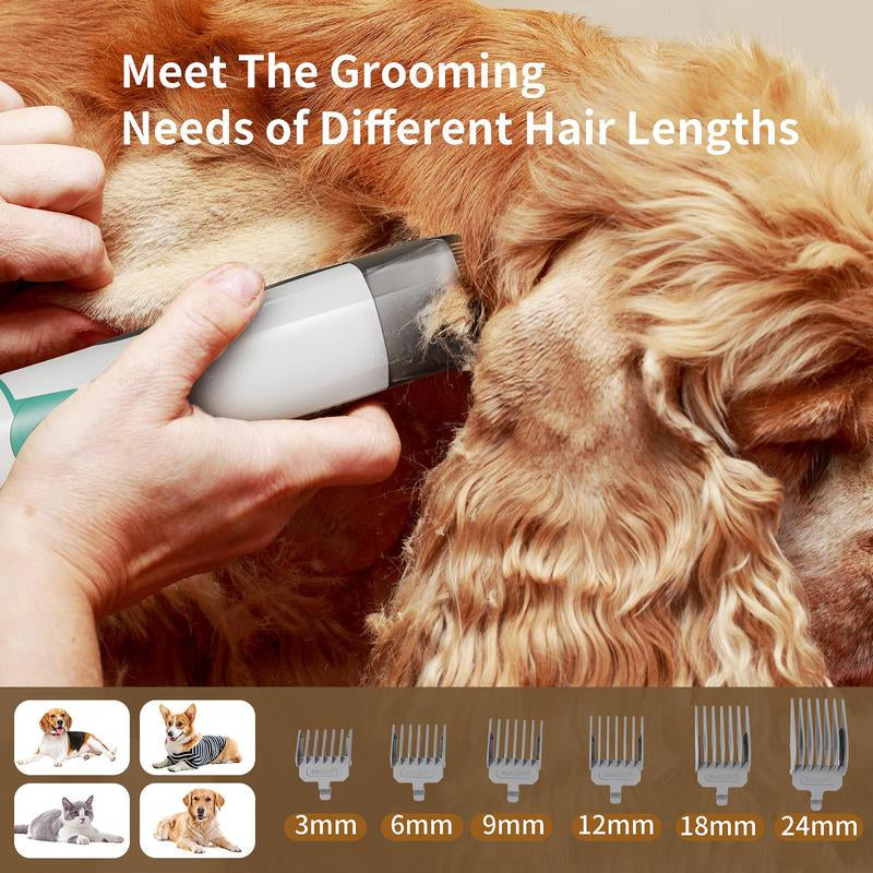 🐾 7-in-1 Pet Grooming Kit with Vacuum – Effortless Grooming, Mess-Free Home