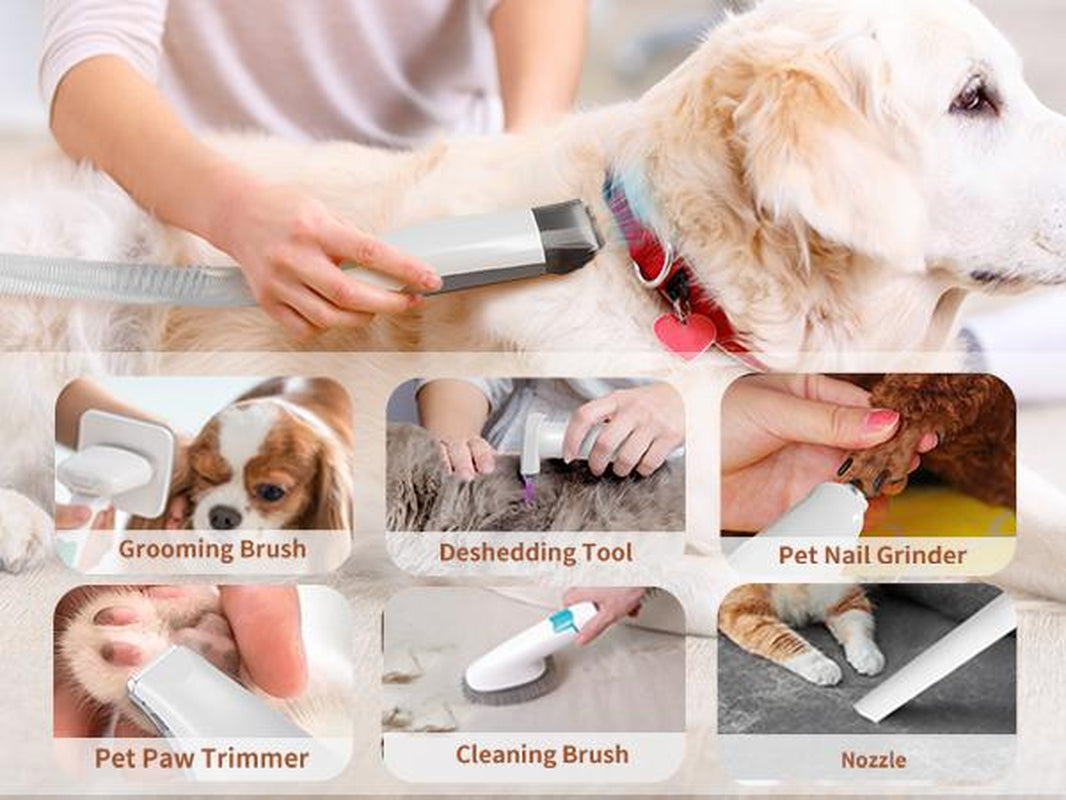 🐾 7-in-1 Pet Grooming Kit with Vacuum – Effortless Grooming, Mess-Free Home