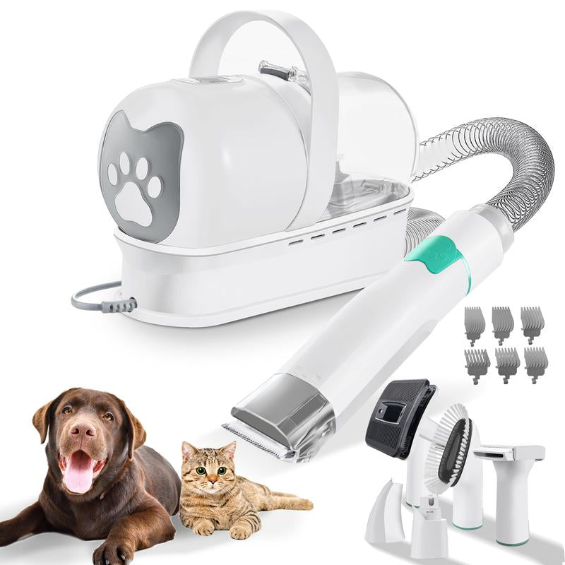 🐾 7-in-1 Pet Grooming Kit with Vacuum – Effortless Grooming, Mess-Free Home