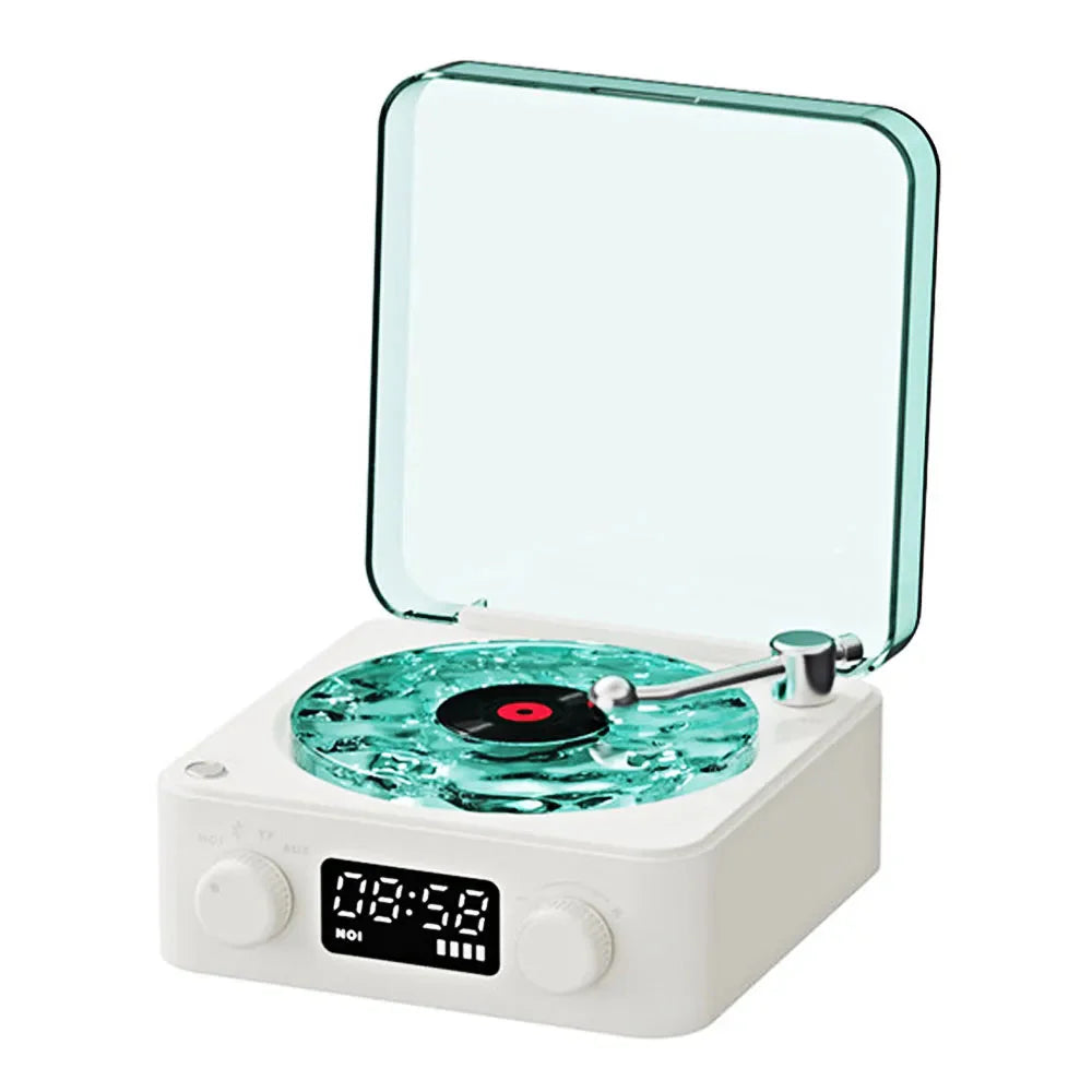 🎶 Mini Retro White Noise Bluetooth Speaker with RGB Lighting