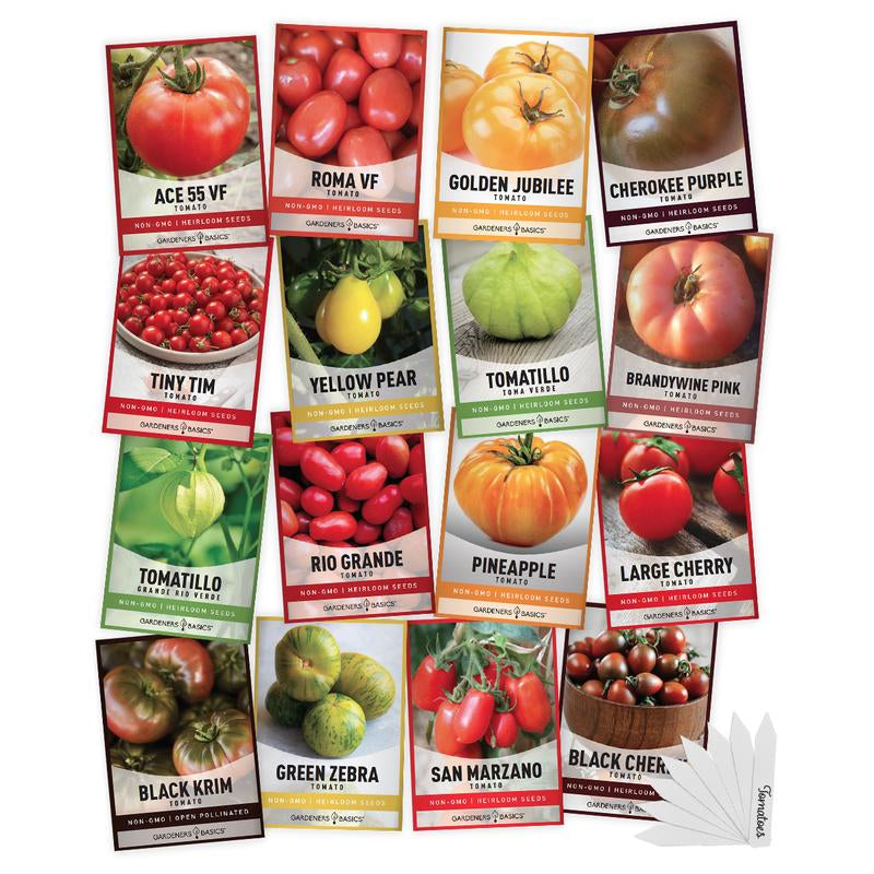 🌿 The Ultimate Heirloom Tomato Seed Variety Pack – 16 Non-GMO Varieties for Your Home Garden