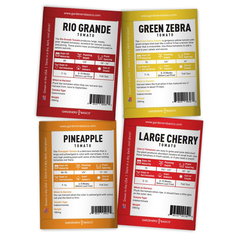 🌿 The Ultimate Heirloom Tomato Seed Variety Pack – 16 Non-GMO Varieties for Your Home Garden