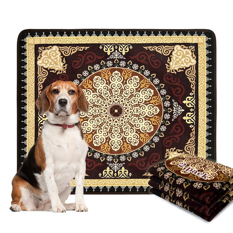 🐾 Qeils Washable Pee Pads for Dogs – 2-Pack Super Absorbent Reusable Puppy Mats