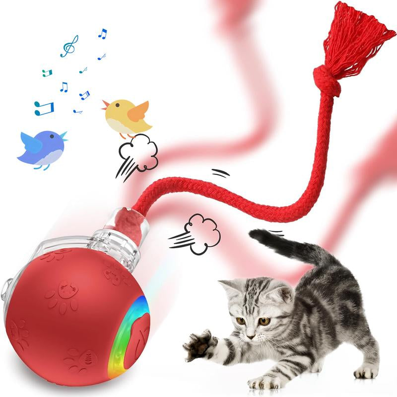 ✨ Interactive USB Rechargeable Ball Toy for Cats & Dogs – Anti-Boredom, Rug-Safe Fun Gift