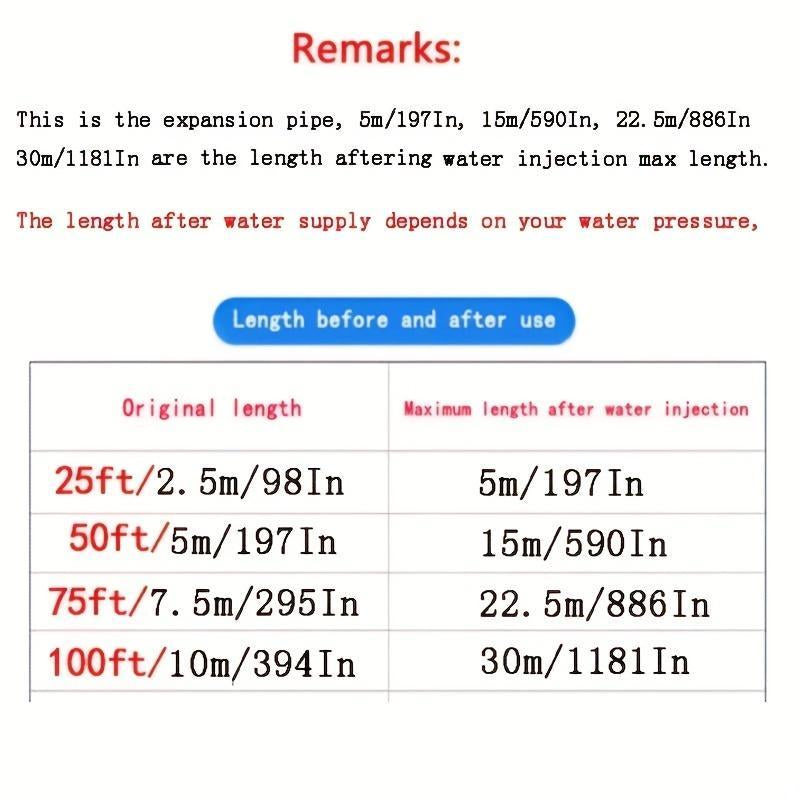 💧 Expandable Garden Hose Set with High-Pressure Spray Nozzle – Flexible, Lightweight Watering & Car Wash Hose for Garden, Home, and Farm Use