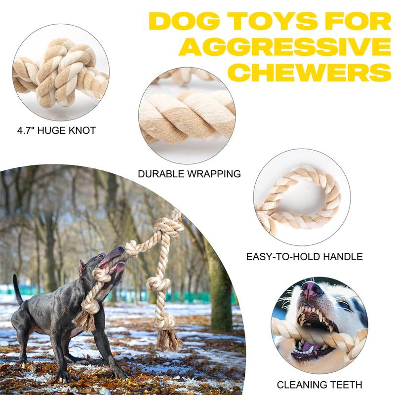 🐶 FIDA Dog Rope Toys – Tough Tug-of-War Chew Rope for Active Dogs