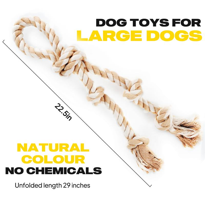 🐶 FIDA Dog Rope Toys – Tough Tug-of-War Chew Rope for Active Dogs